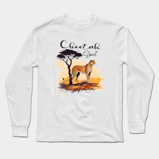 Cheetah Spirit Animal Long Sleeve T-Shirt